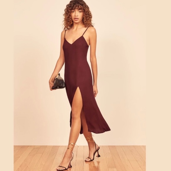 Reformation Dresses & Skirts - NEW Reformation Crimini Plum Midi Dress